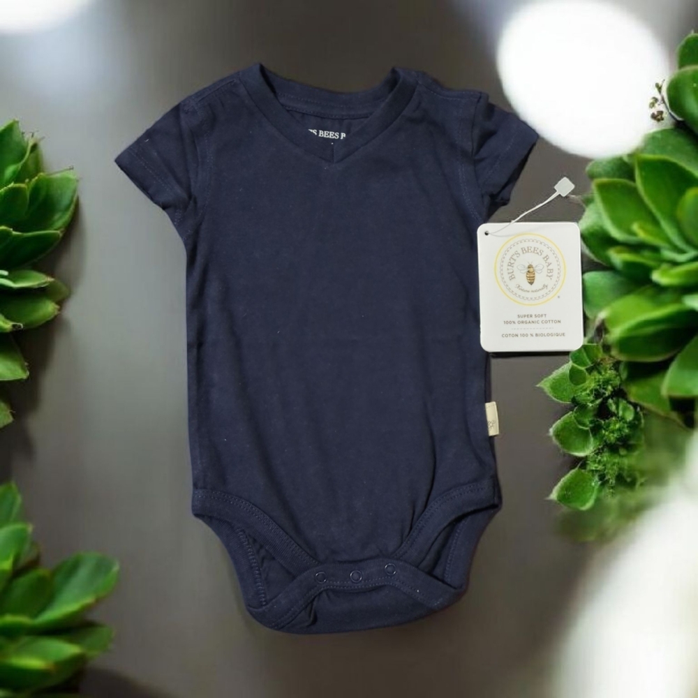 Burt's Bees Midnight Blue Baby Bodysuit